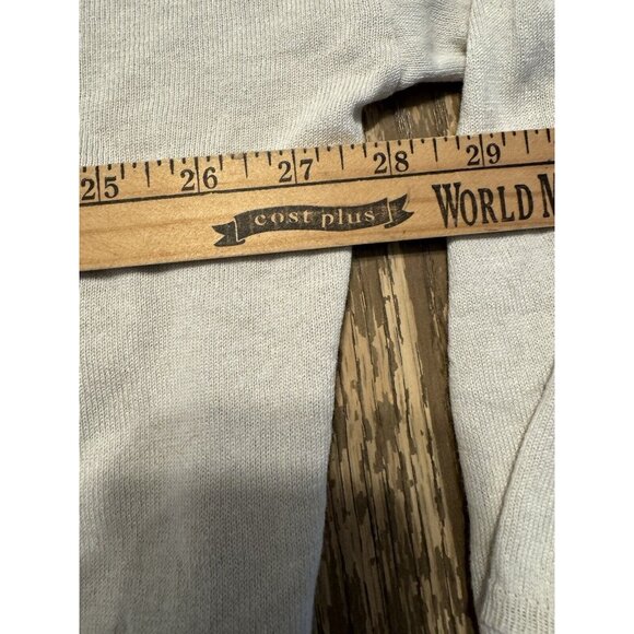 Maje O/S Ecru Kangaroo Pocket Hood Dolman Sleeve Silk Cashmere Tunic top - Picture 4 of 16